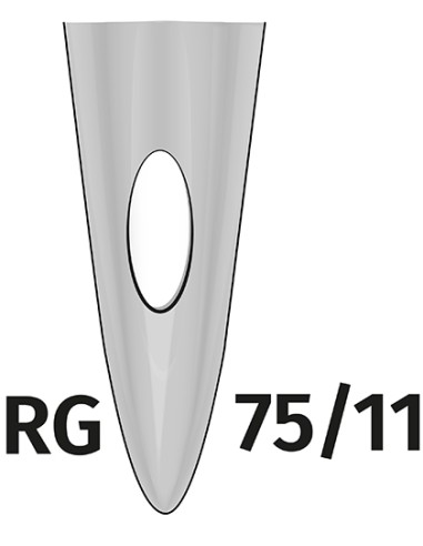 M-024075RG-Needles 75 With Semicircular Point For PR Machines (50 pieces)